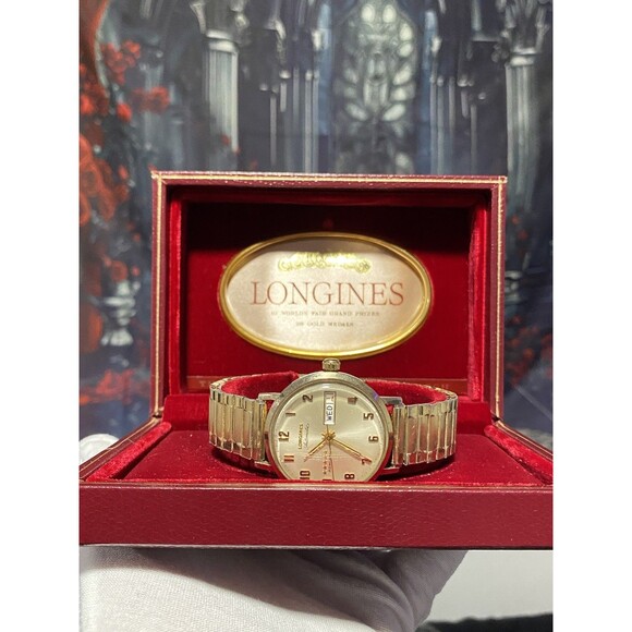 Longines Admiral Automatic 5 Star 10K Gold Fill Men’s Watch - Picture 1 of 11